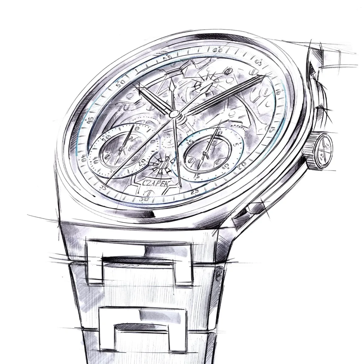 Distinctive watch face from Only Watch 2021