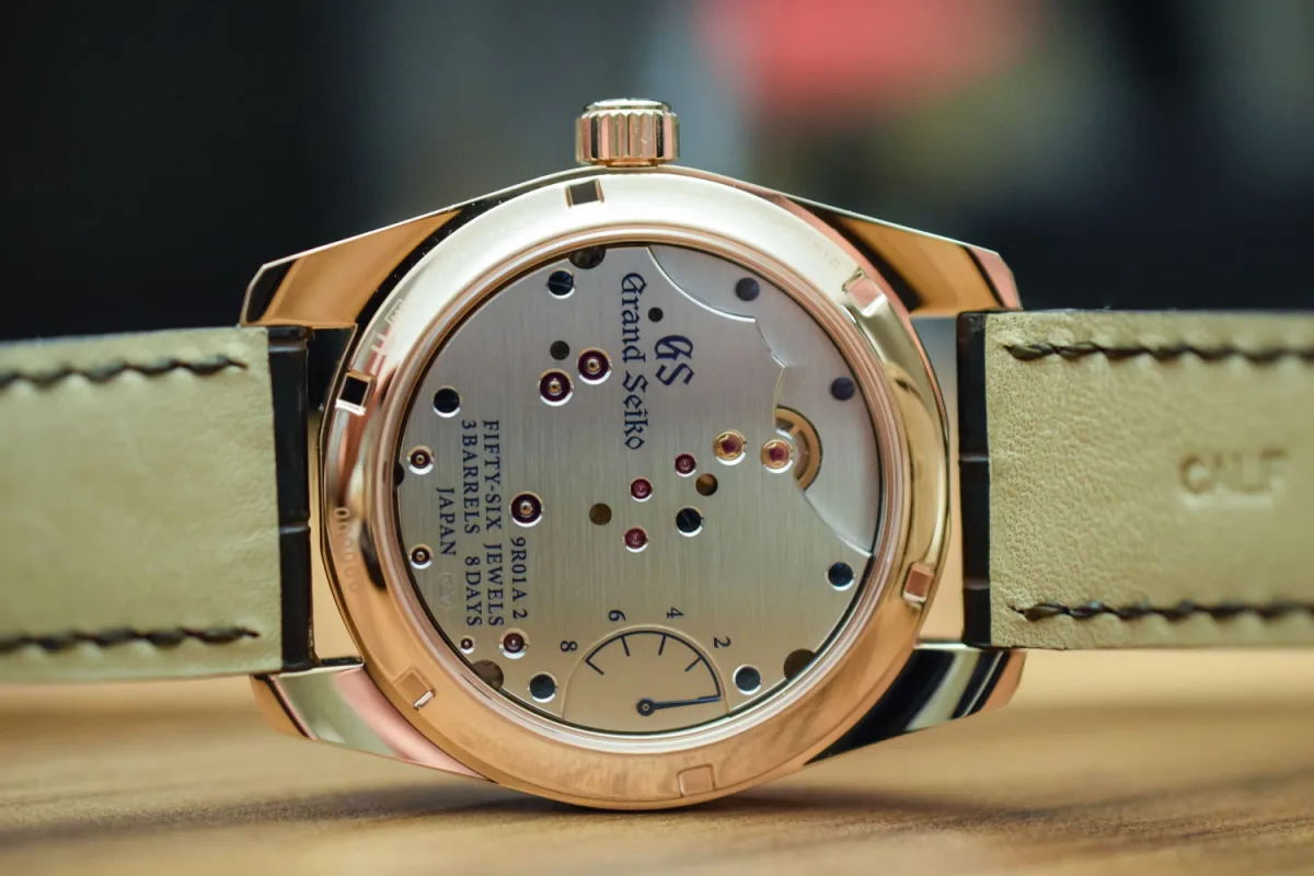 Mount Fuji-inspired bridge in Grand Seiko
