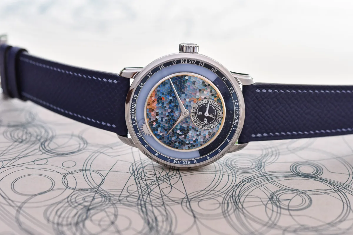 Krayon Anywhere watch displaying sunrise and sunset times