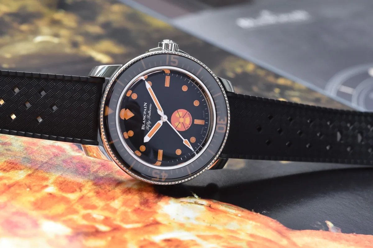 Full view of Blancpain Tribute to Fifty Fathoms No Rad for Only Watch 2021