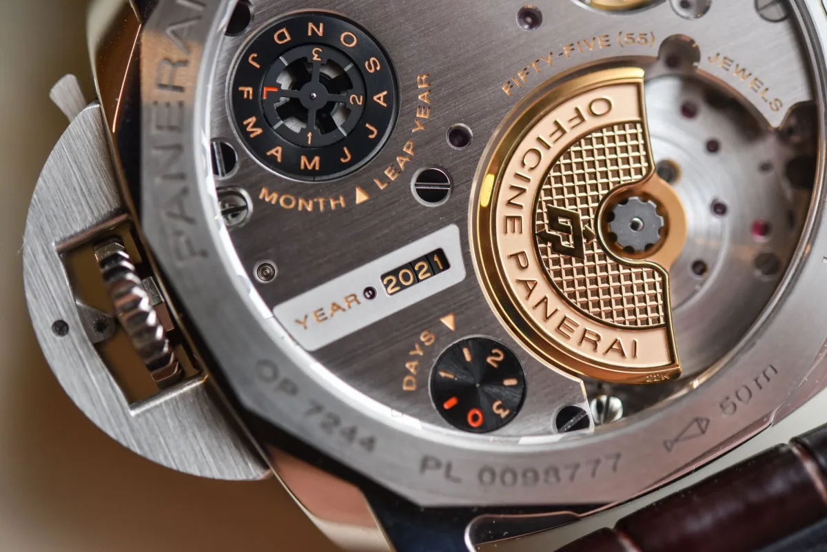 Panerai Luminor Perpetual Calendar dial layout