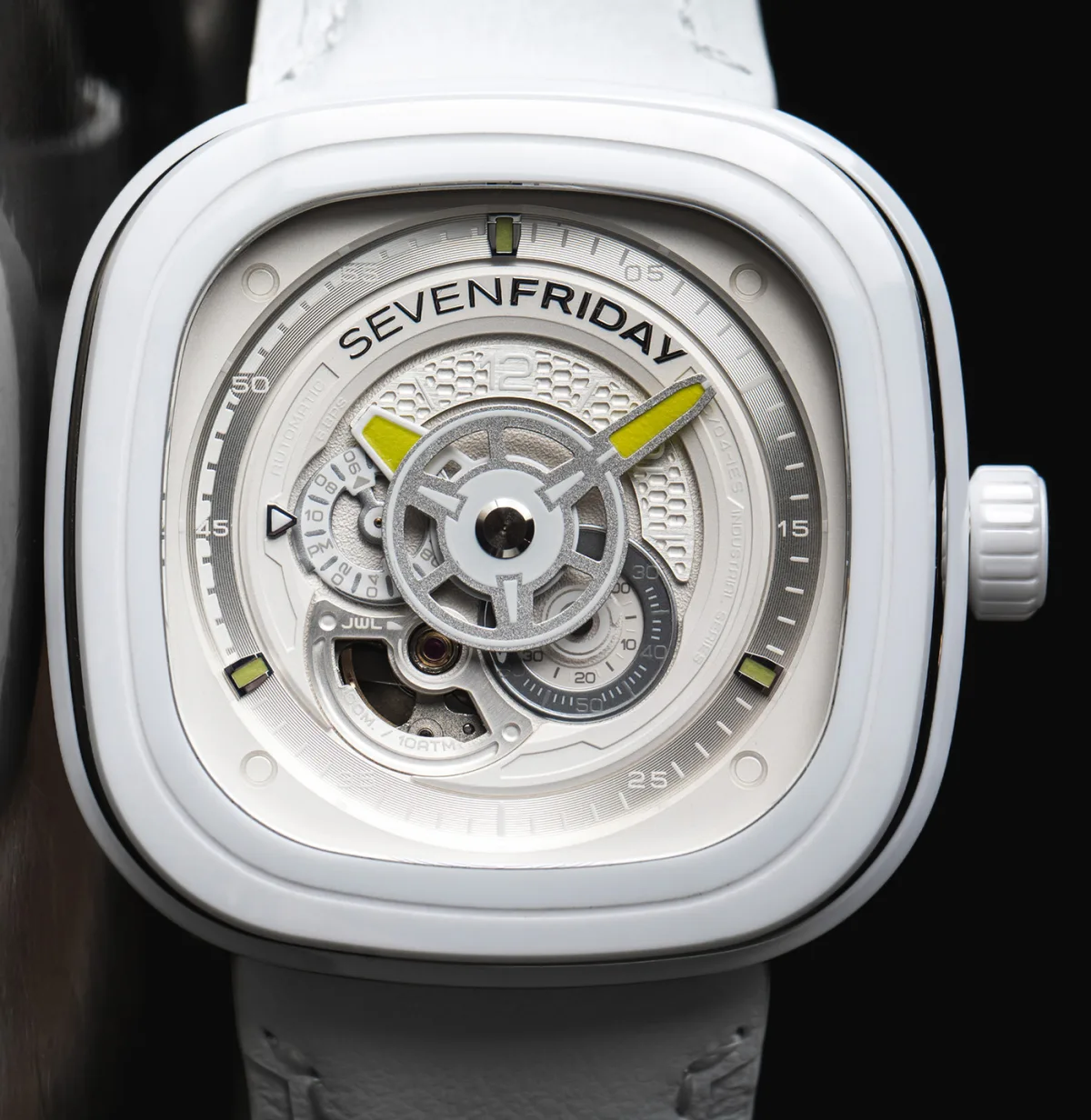 Dial details of SevenFriday P1C/04 Caipi watch