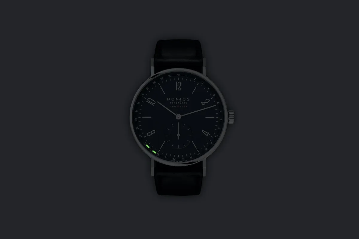 NOMOS movement decoration details