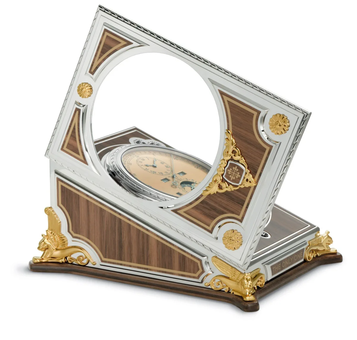 Patek Philippe Complicated Desk Clock features