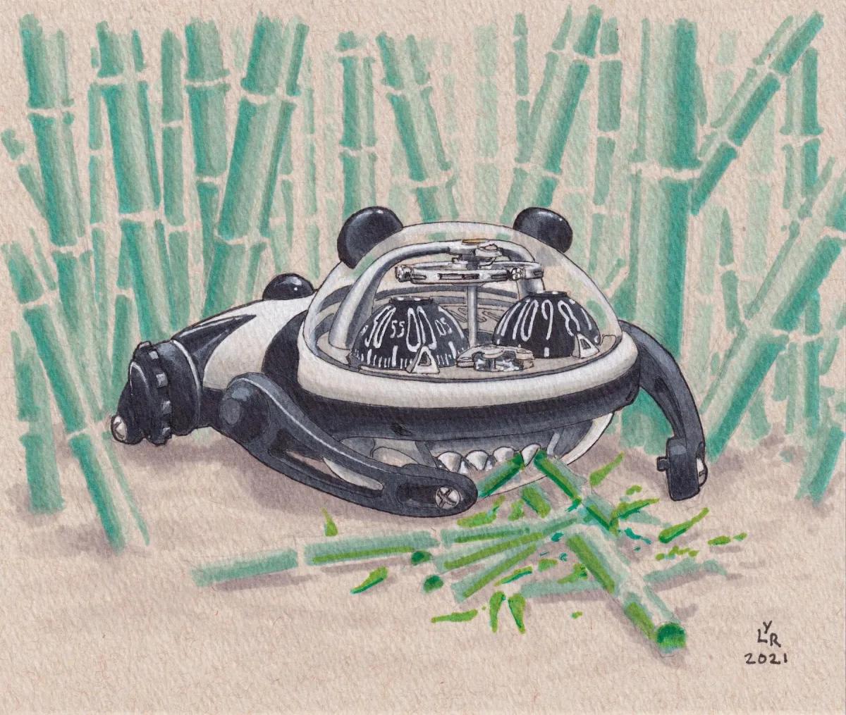 MB&F HM10 Panda watch