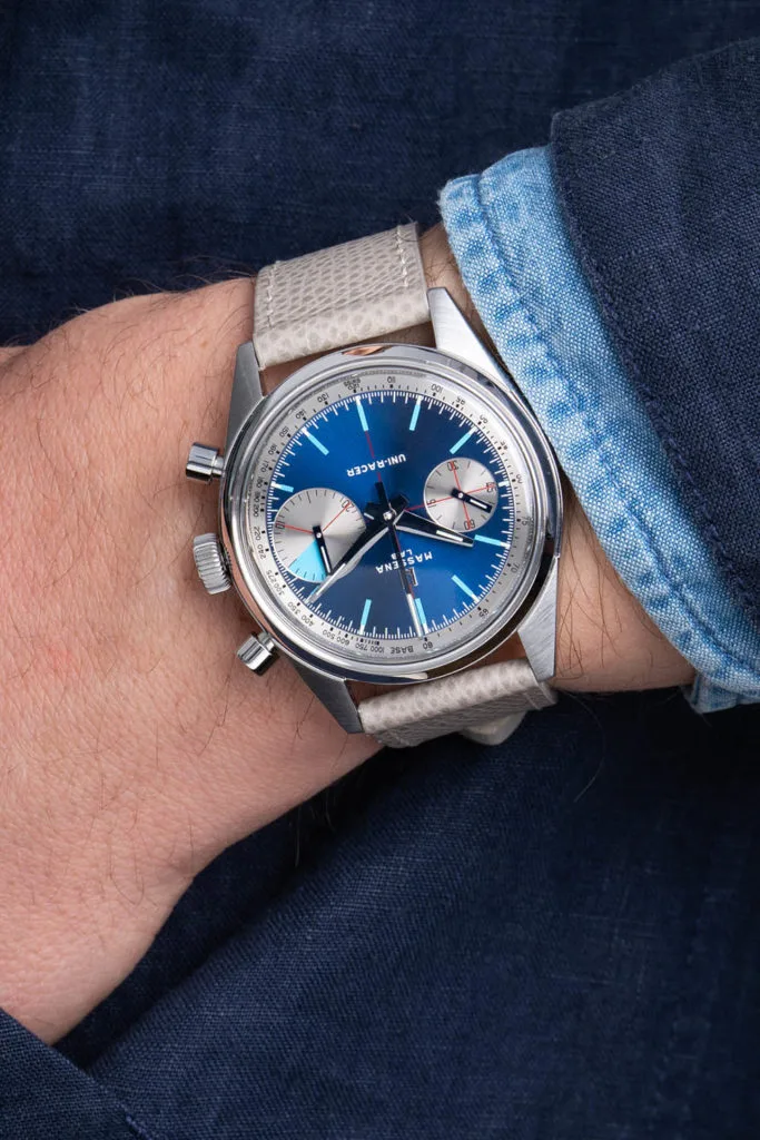 Massena LAB Uni-Racer Safari model with green gradient dial