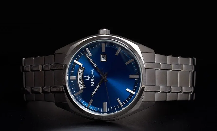 Bulova 96C125 Classic Watch with deep blue dial