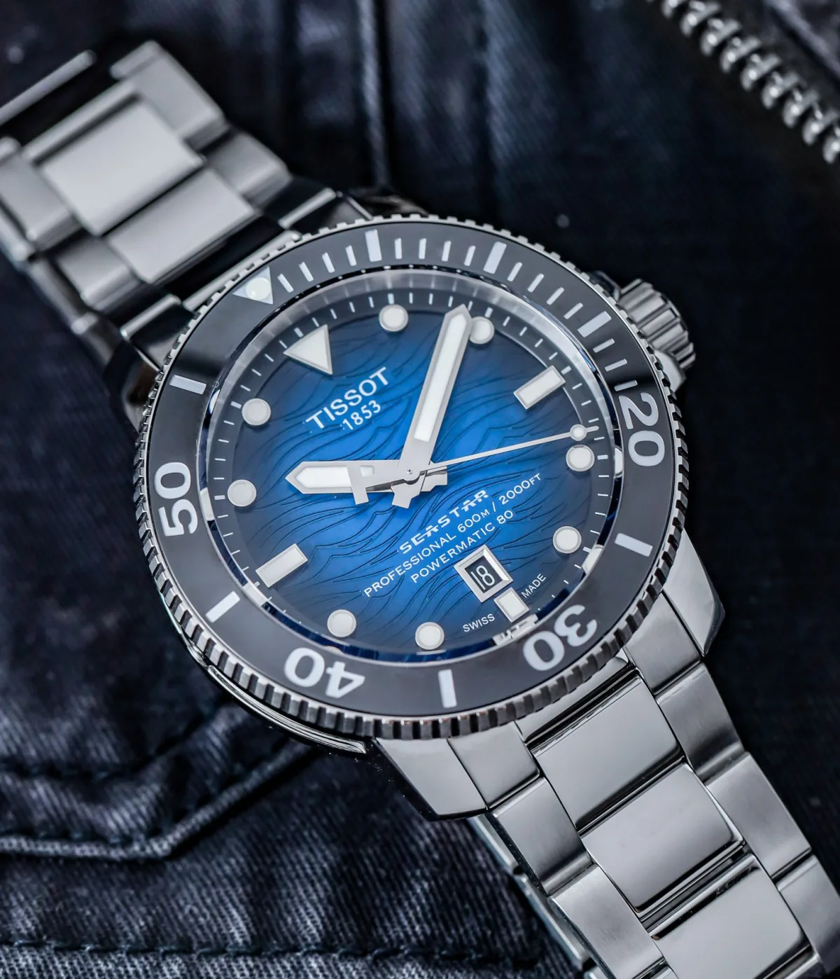 Tissot Seastar 2000's luminescent indices glowing