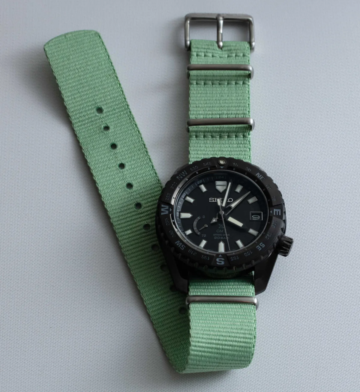 Seiko SNR027 with compass bezel