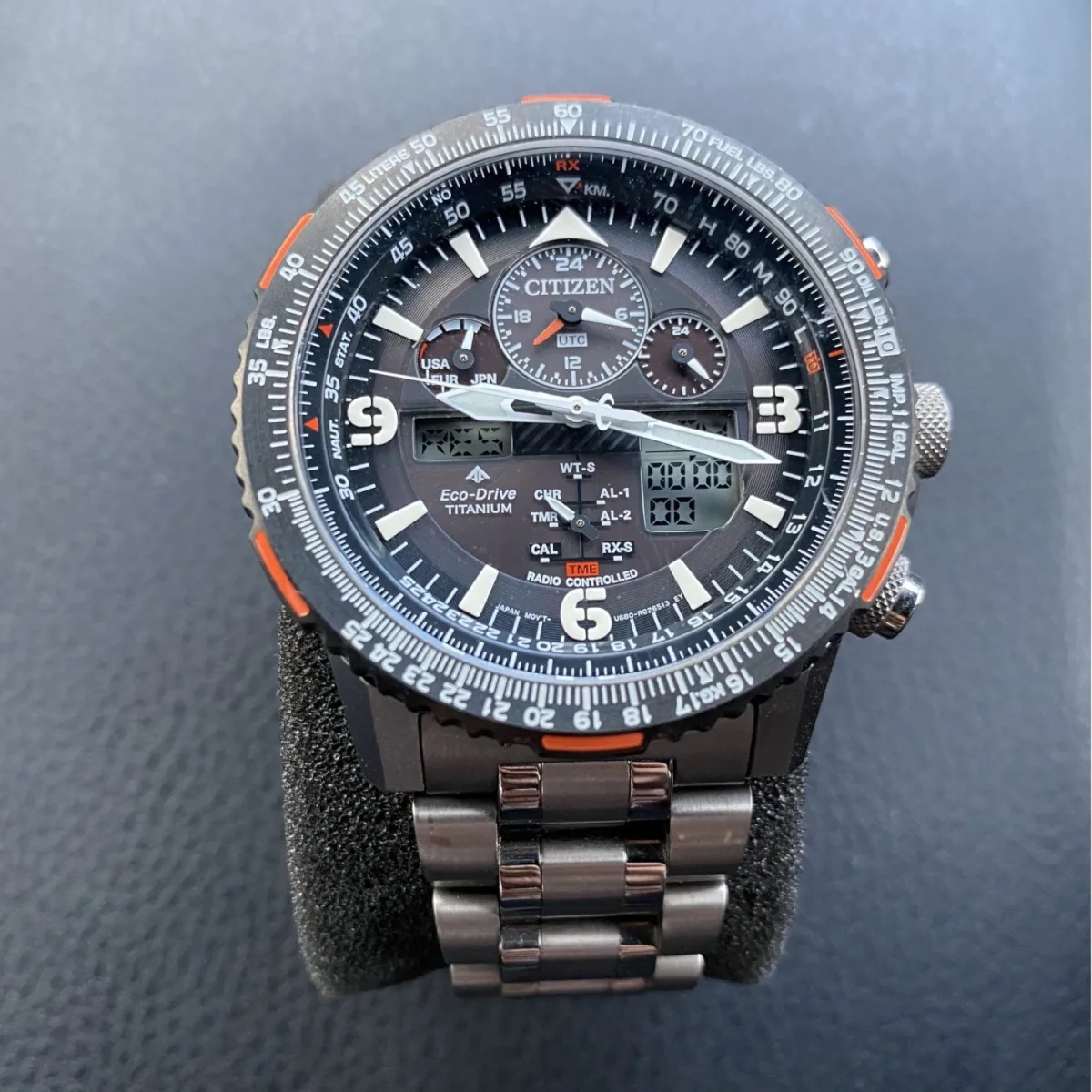 Citizen Skyhawk A-T watch with atomic timekeeping