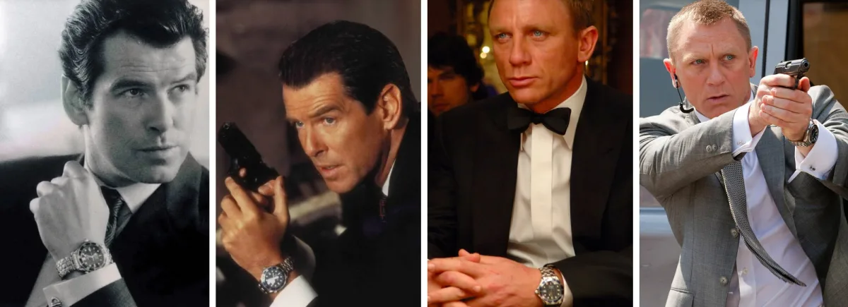 Daniel Craig as James Bond with Omega watch