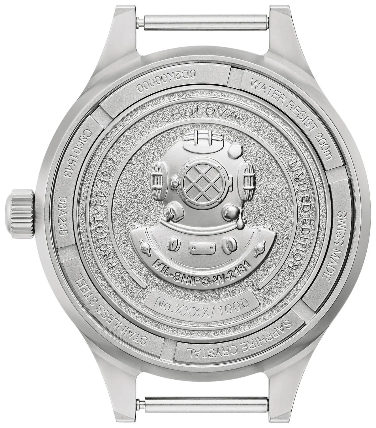 Bulova Mil-Ships watch dial close-up