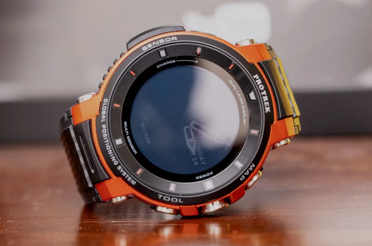 Casio Pro Trek Smart WSD-F30 smartwatch design and buttons