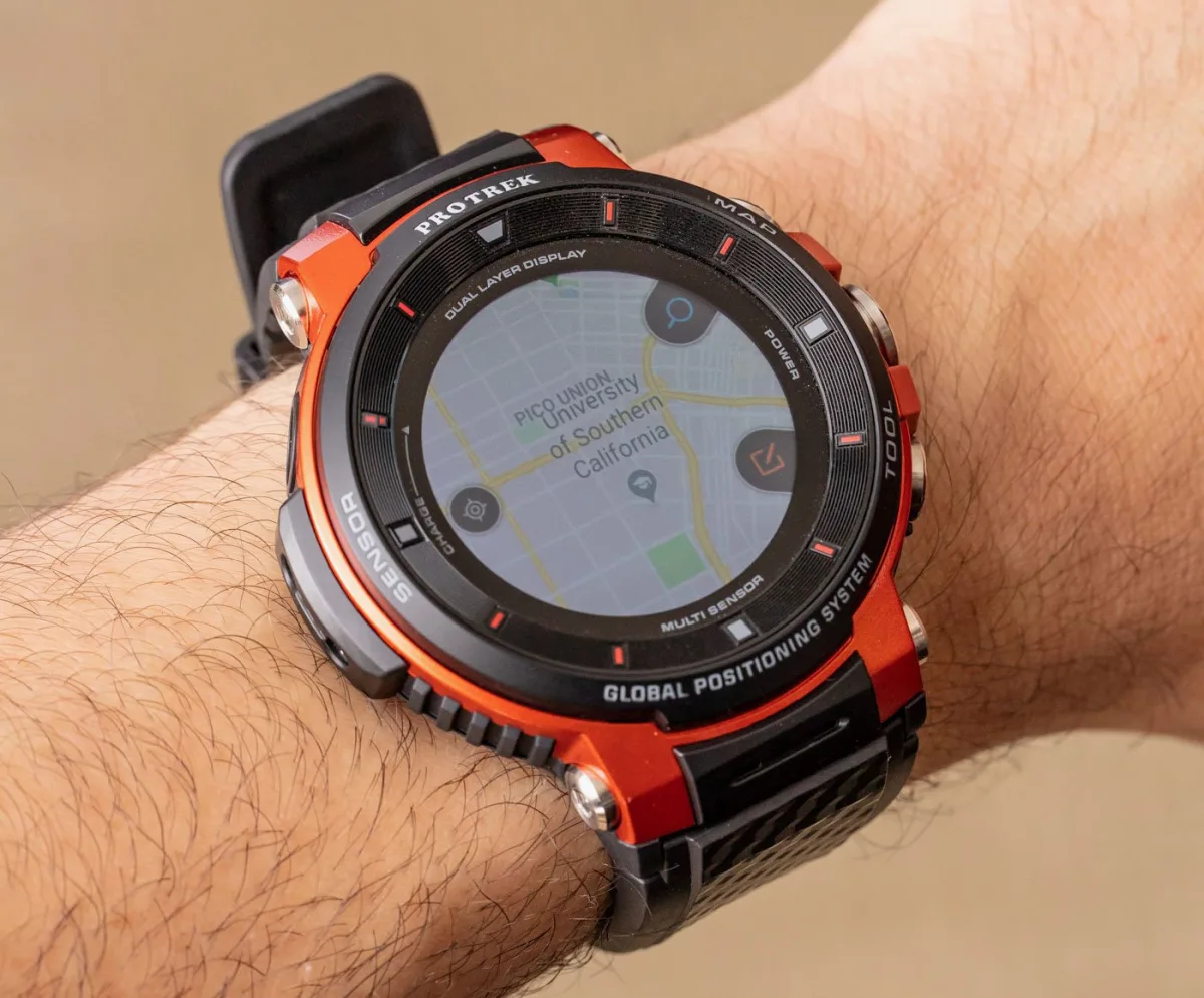 Charging setup for Casio Pro Trek Smart WSD-F30