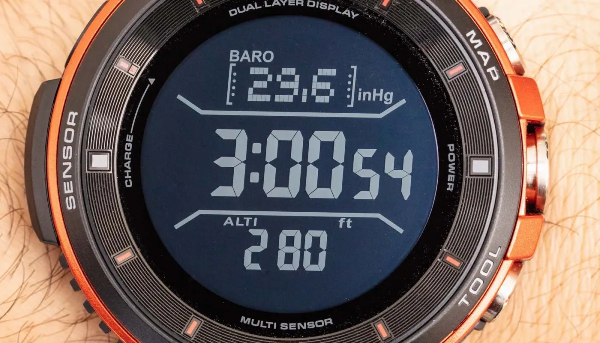 Outdoor use of Casio Pro Trek Smart WSD-F30 smartwatch