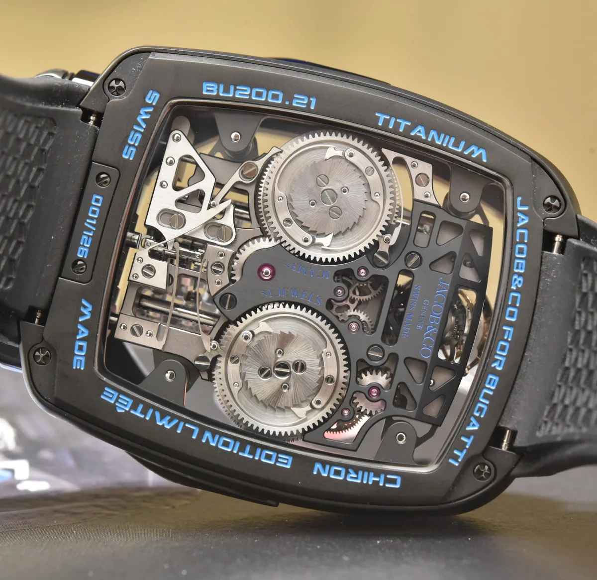 Jacob & Co Quenttin Tourbillon with vertical movement