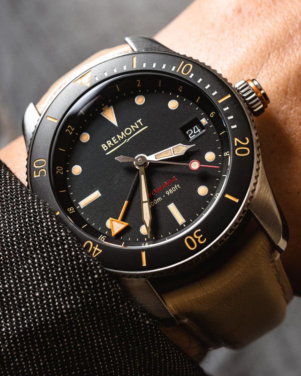 Side view of Bremont Supermarine S302 GMT