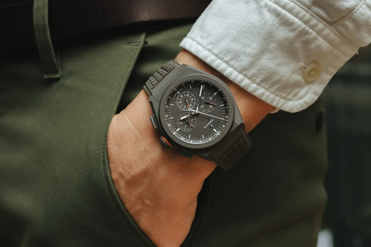 Close-up of Zenith El Primero Chronomaster Revival A385