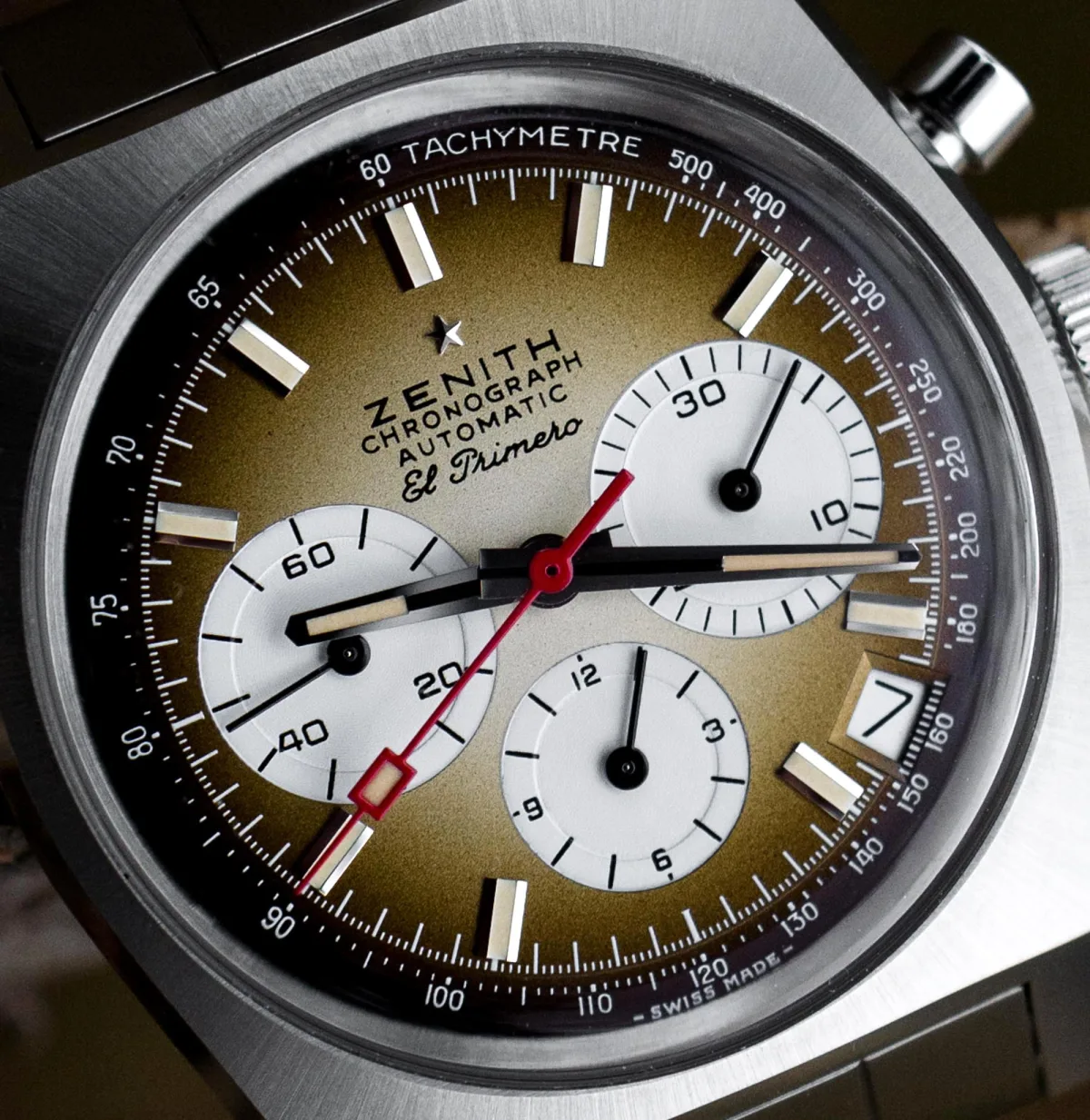Detailed view of Zenith El Primero Chronomaster Revival A385