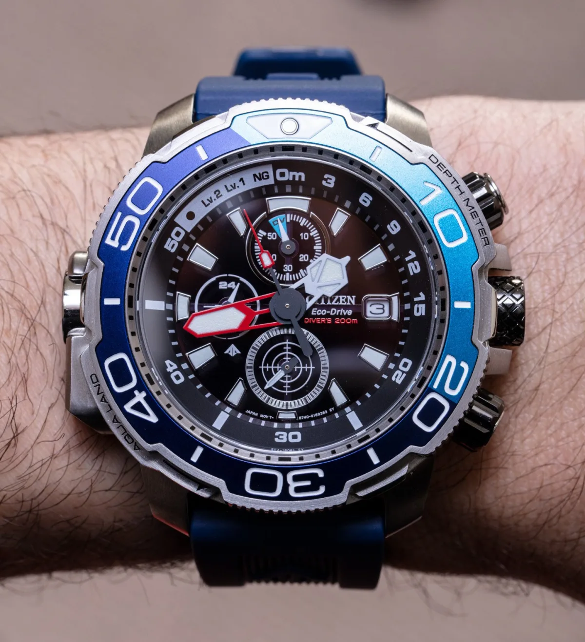 Citizen Promaster Aqualand BJ2169-88E auxiliary sub-dial