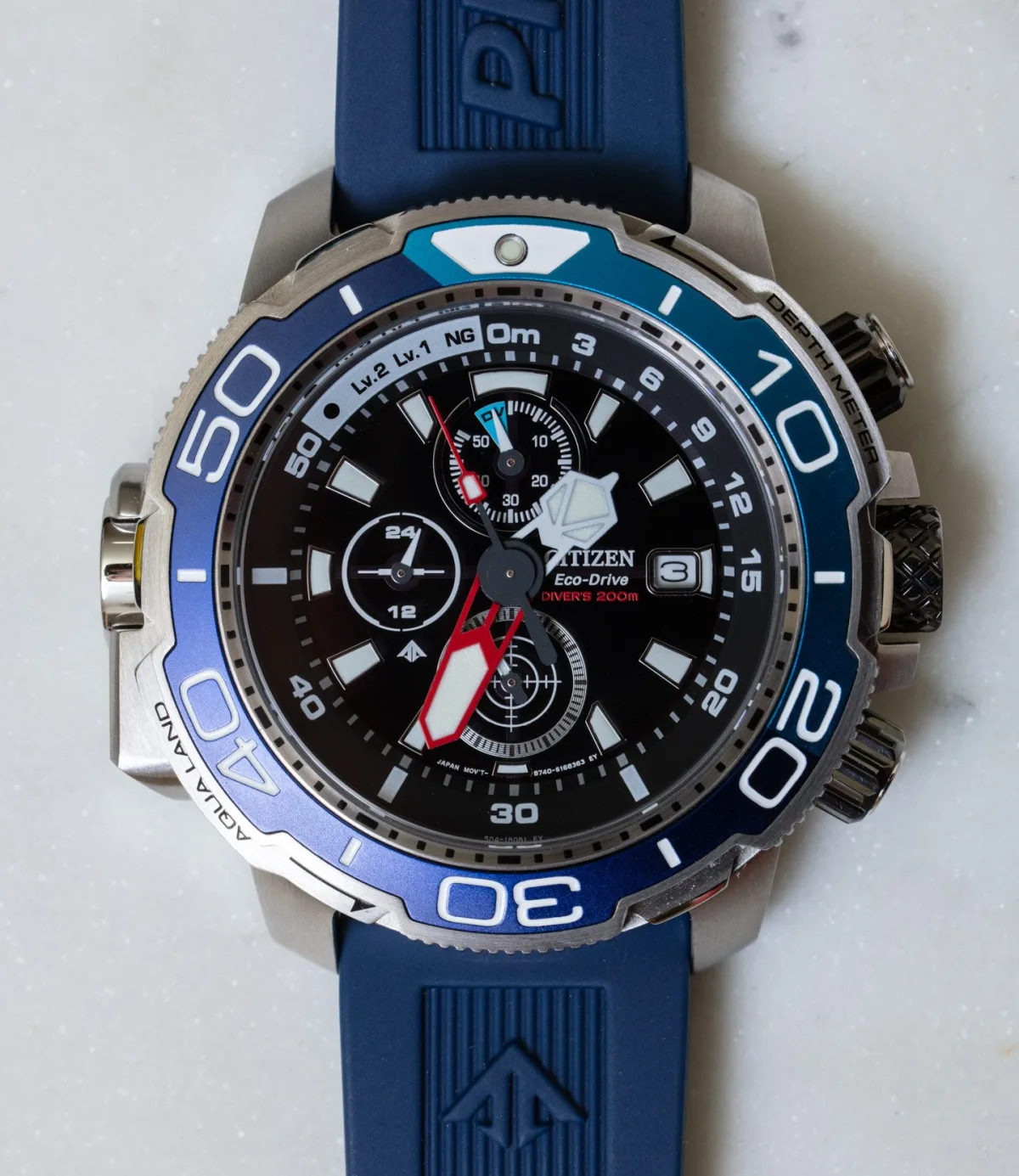 Citizen Promaster Aqualand BJ2169-88E in diving mode