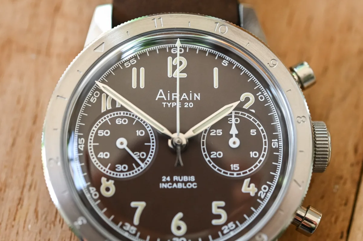 Airain Type 20 Re-Edition dial details