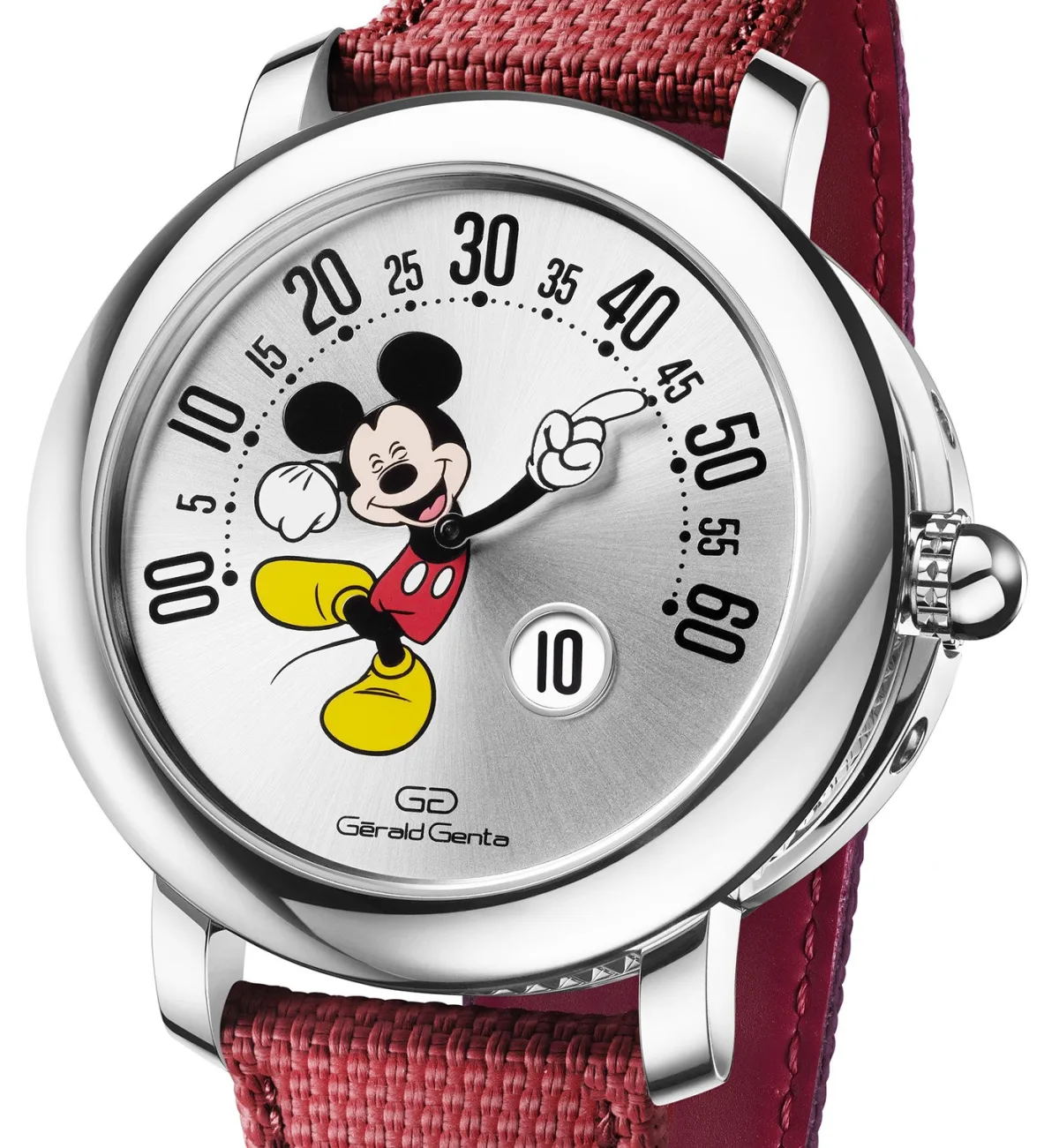 Dial of the Gerald Genta Arena Retro Mickey Mouse Disney