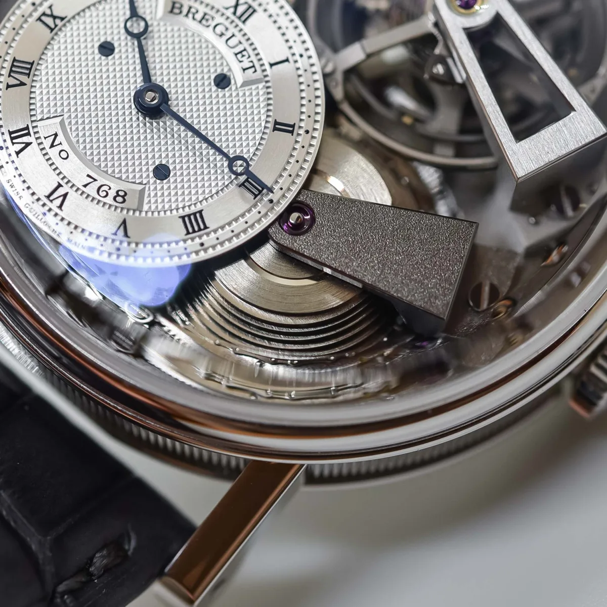 Minute tourbillon of Breguet Tradition 7047 at 1 o'clock position