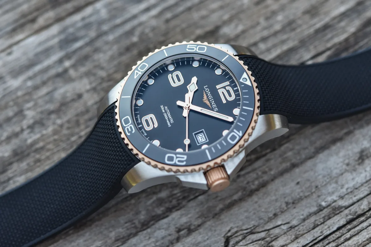Longines HydroConquest 41mm Two-Tone Collection watch.