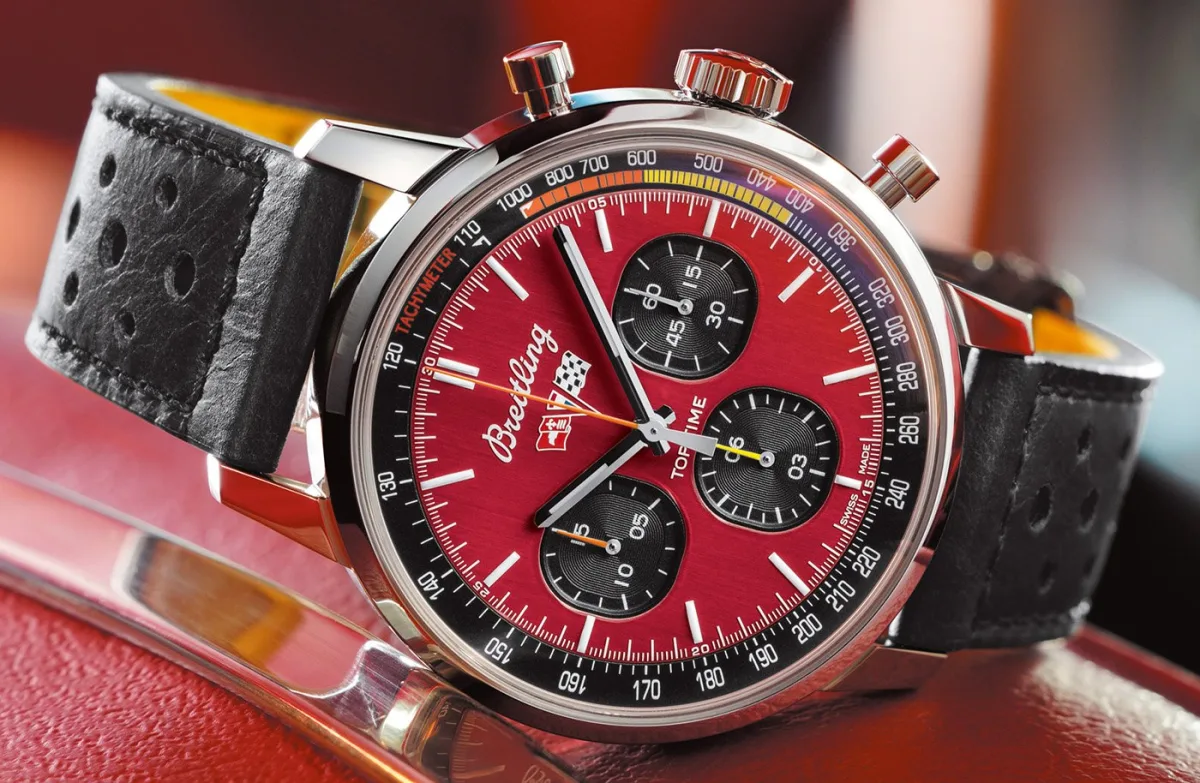 Breitling Top Time Classic Cars watches on leather straps