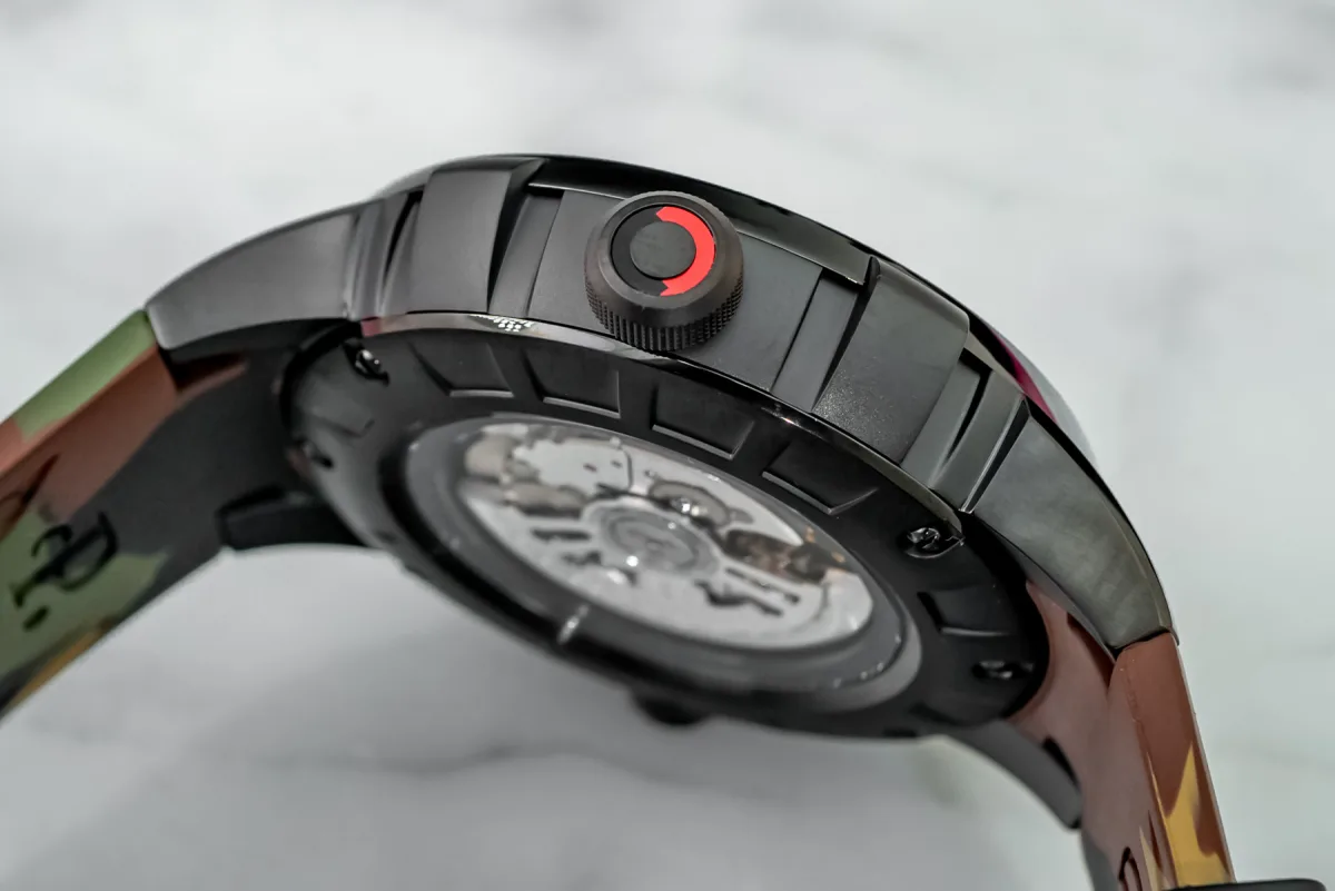 Perrelet Turbine Pilot case and bezel