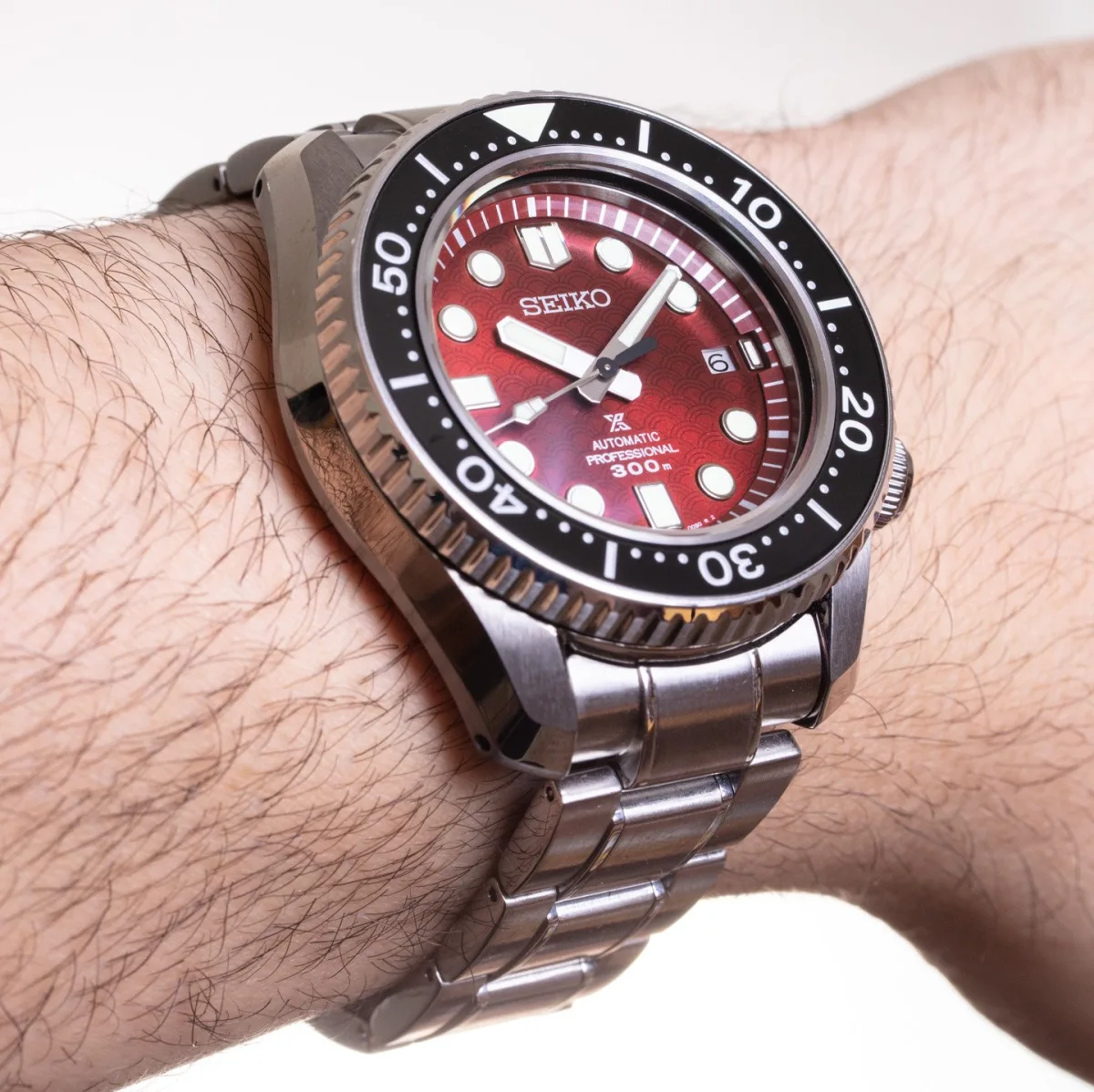 Seiko Prospex SLA053 with black silicone strap