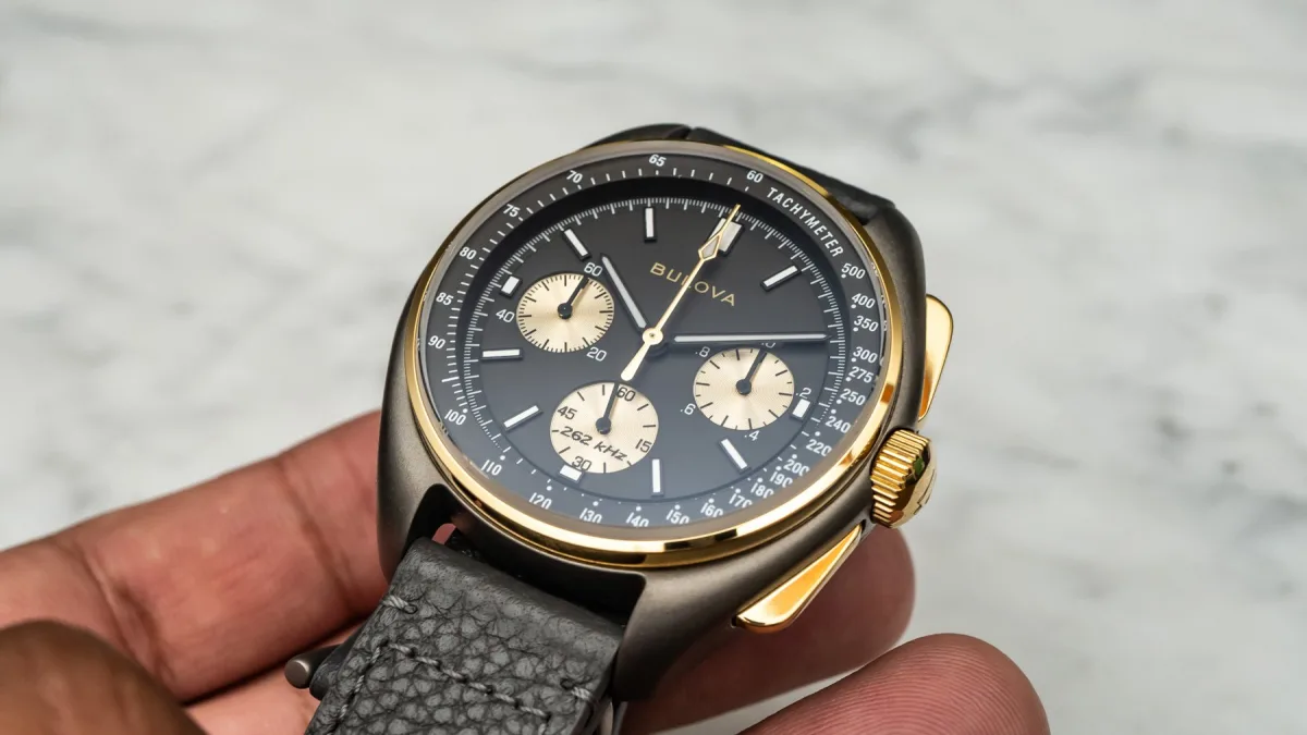 Bulova 50th Anniversary Lunar Pilot watch front view