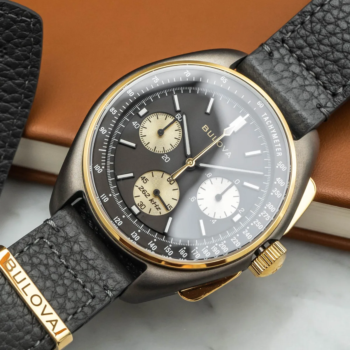 Lunar Pilot watch sub-second dial with 262 kHz marking