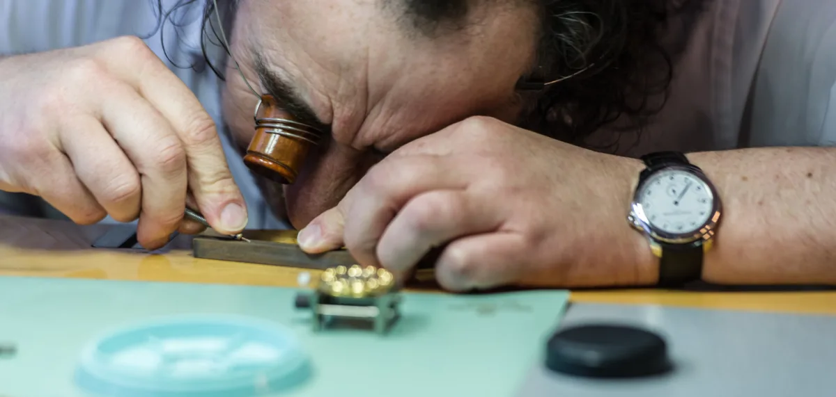 Ludovic Ballouard Upside Down watch with a unique dial