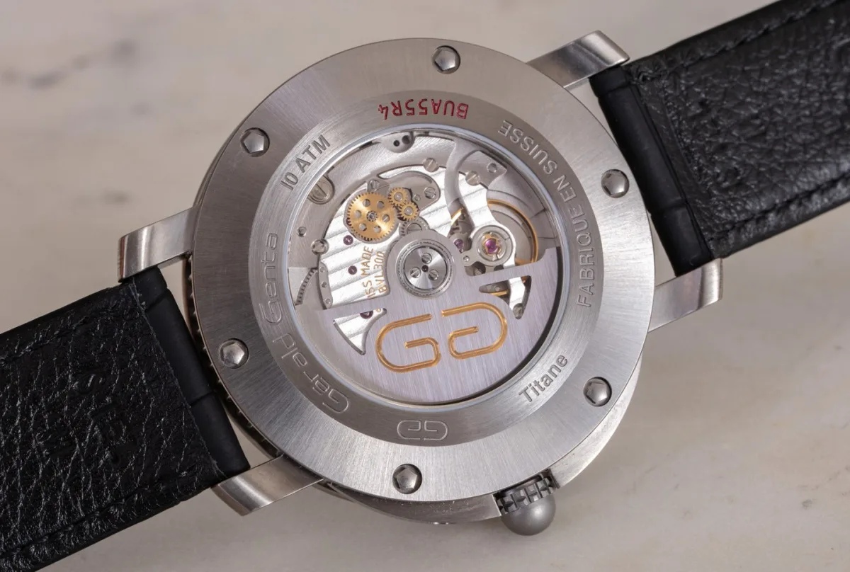 Alligator leather strap of the Arena Bi-Retro Sport