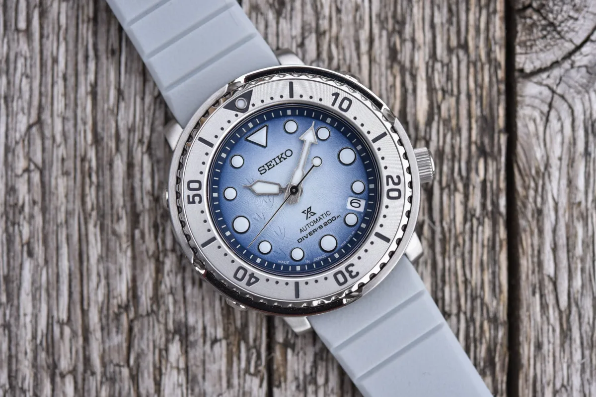 Seiko Baby Tuna Antarctica SRPG59K1 watch design