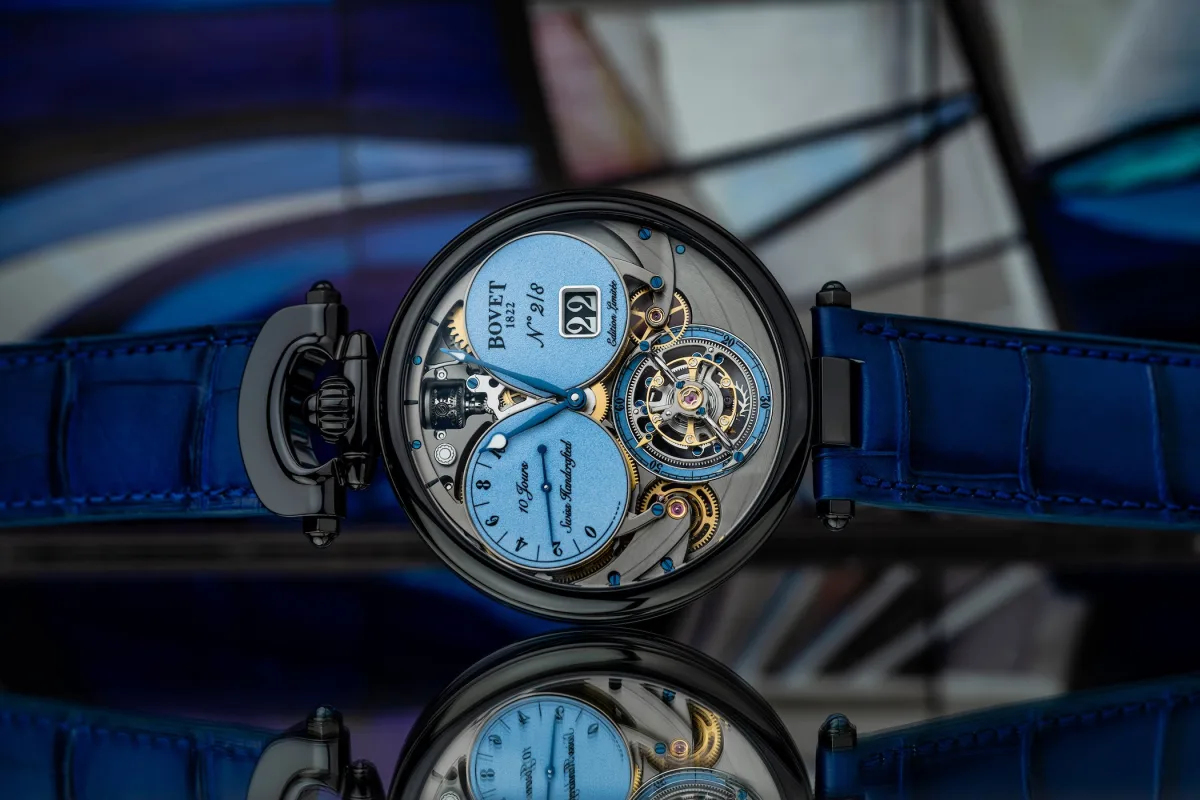 Bovet 1822 luminescent dial colors