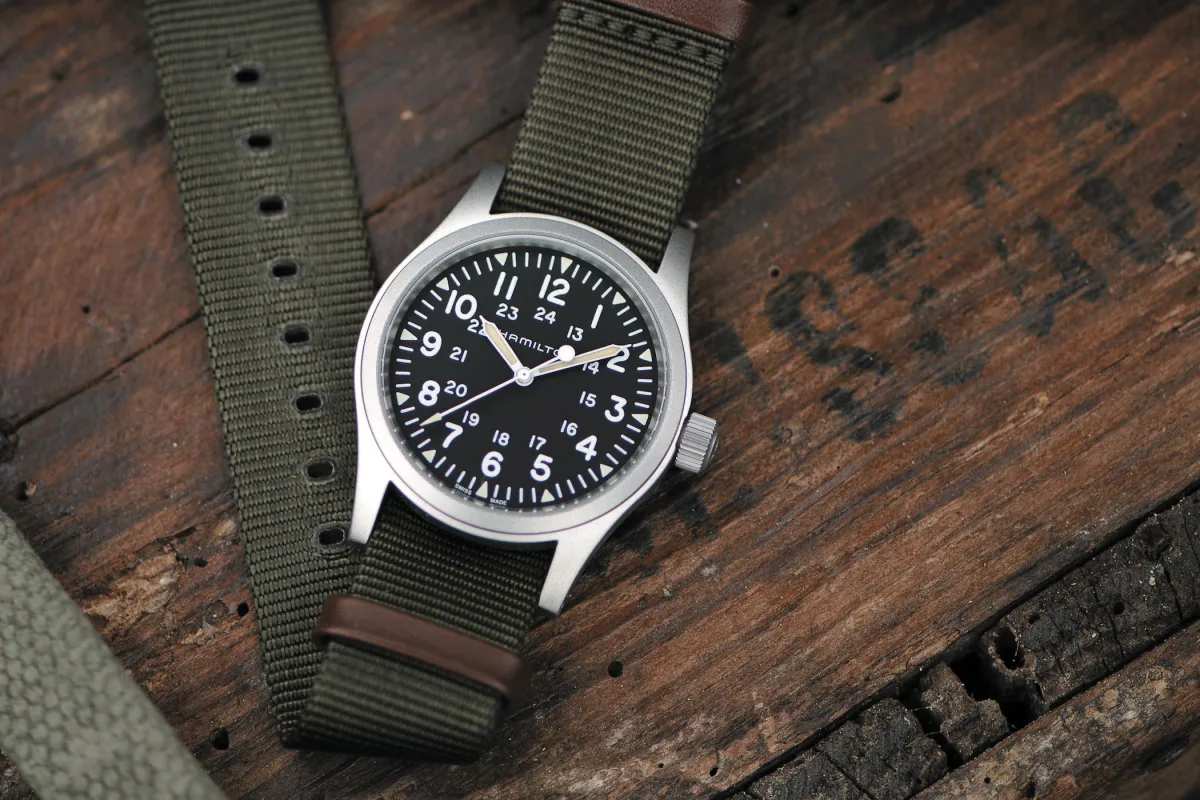 Seiko 5 Sports Field SRPG27 watch on display
