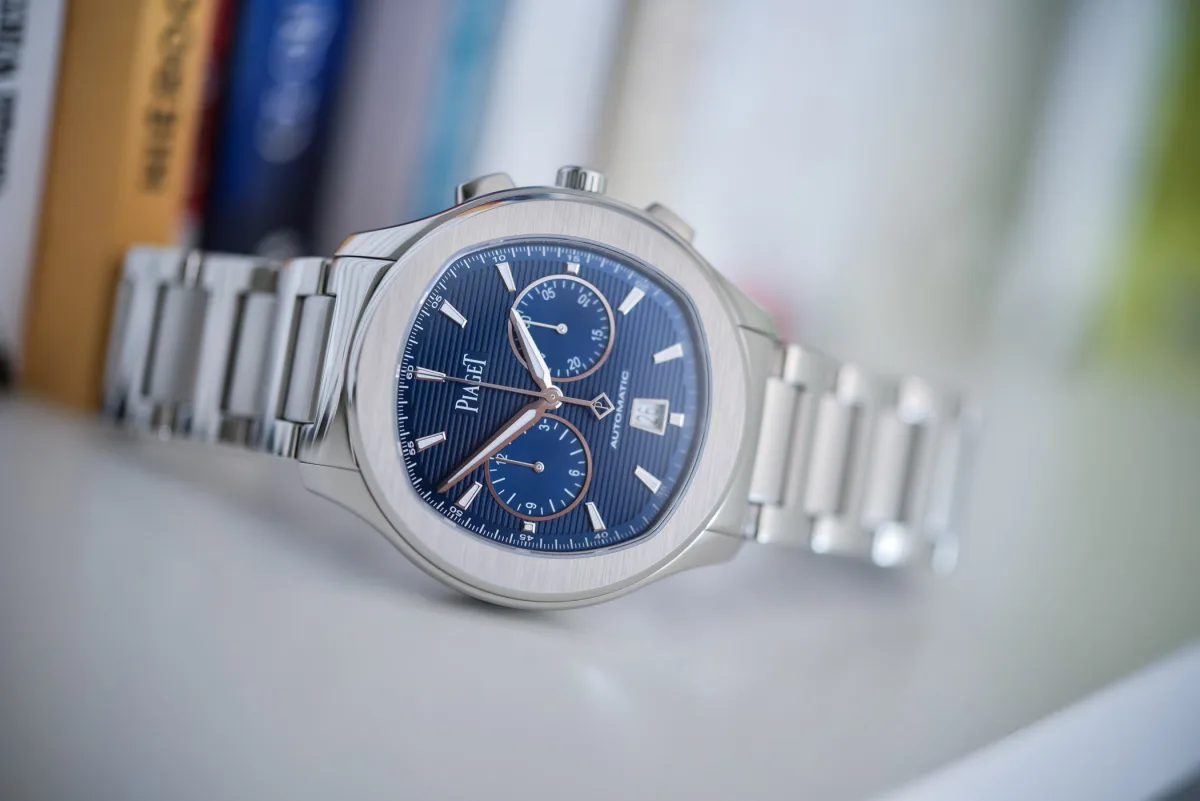 Vintage Piaget Polo watch from 1979 with gold bracelet