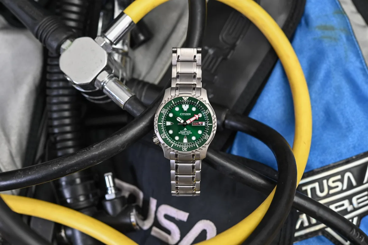 Citizen Promaster Marine NY0100-50XE green dial