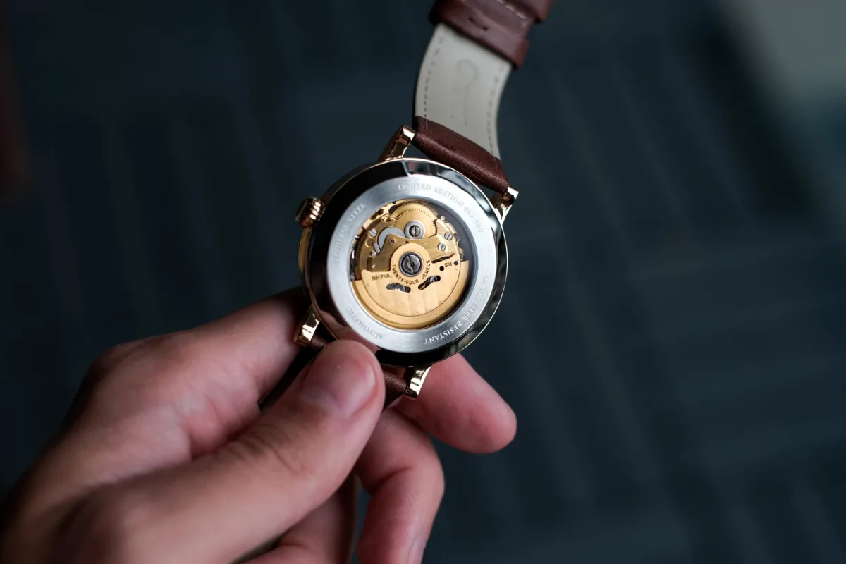 Seiko NH71 movement inside Ignite watch