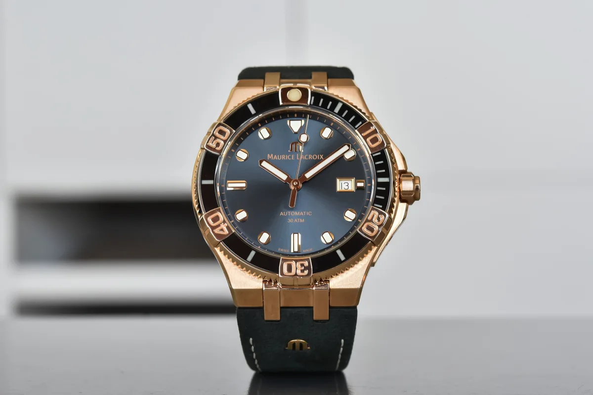 Maurice Lacroix Venturer Bronze Anthracite watch with sunburst dial