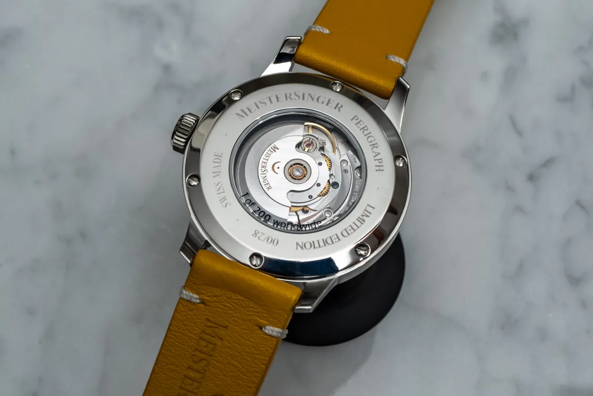 Leather strap with minimal stitching