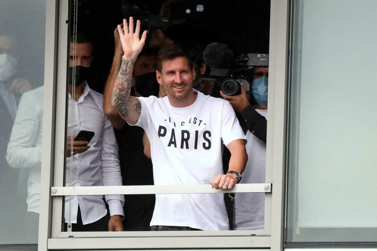 Close-up of Rolex Yacht-Master on Messi's wrist