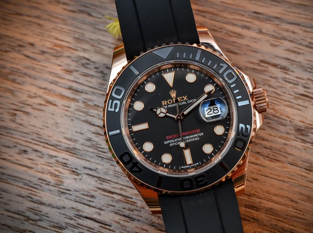 Rolex Yacht-Master Everose Oysterflex reference 116655