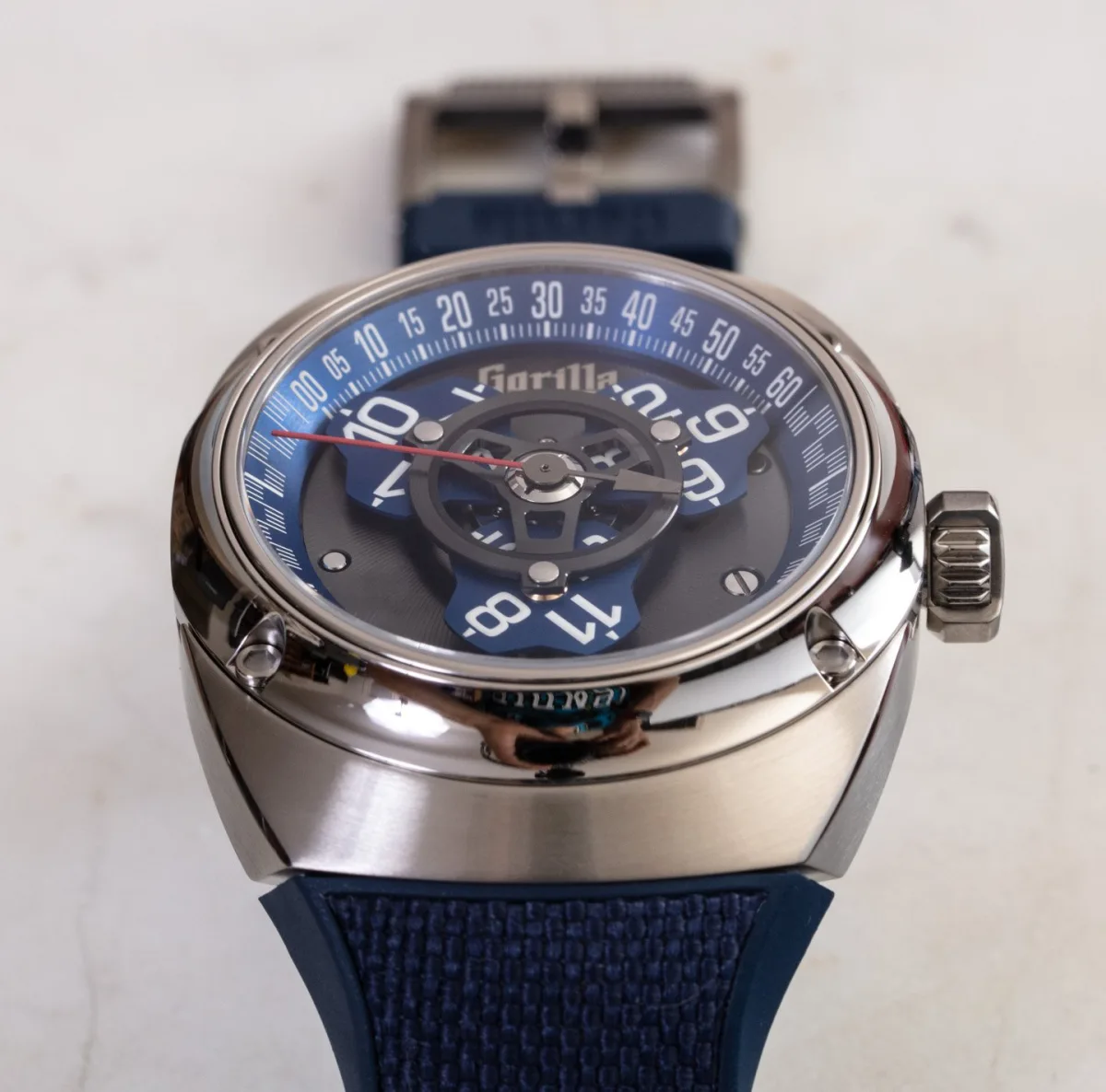 Gorilla Outlaw Drift watch with blue dial