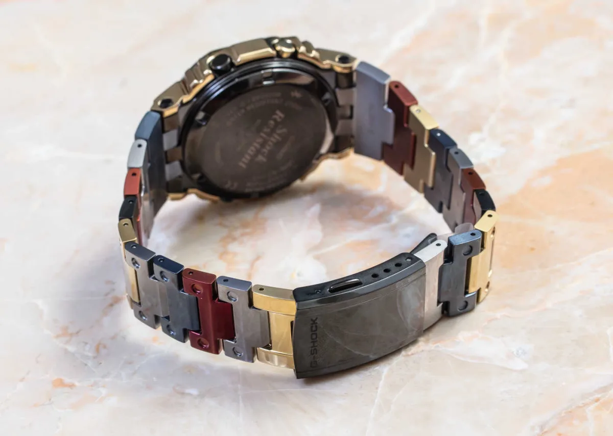 Side view of Casio G-Shock GMWB5000TR-9 bracelet