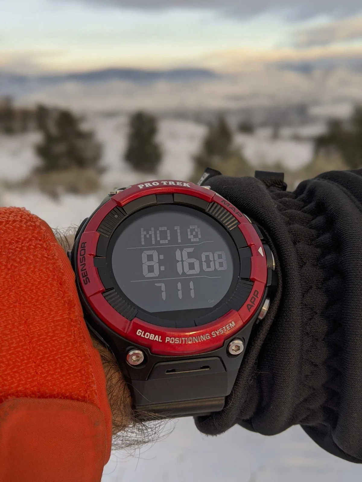 Casio Pro Trek WSD-F21 HR smartwatch front view