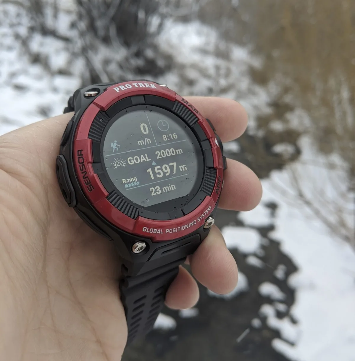 Map feature on Casio Pro Trek WSD-F21 HR